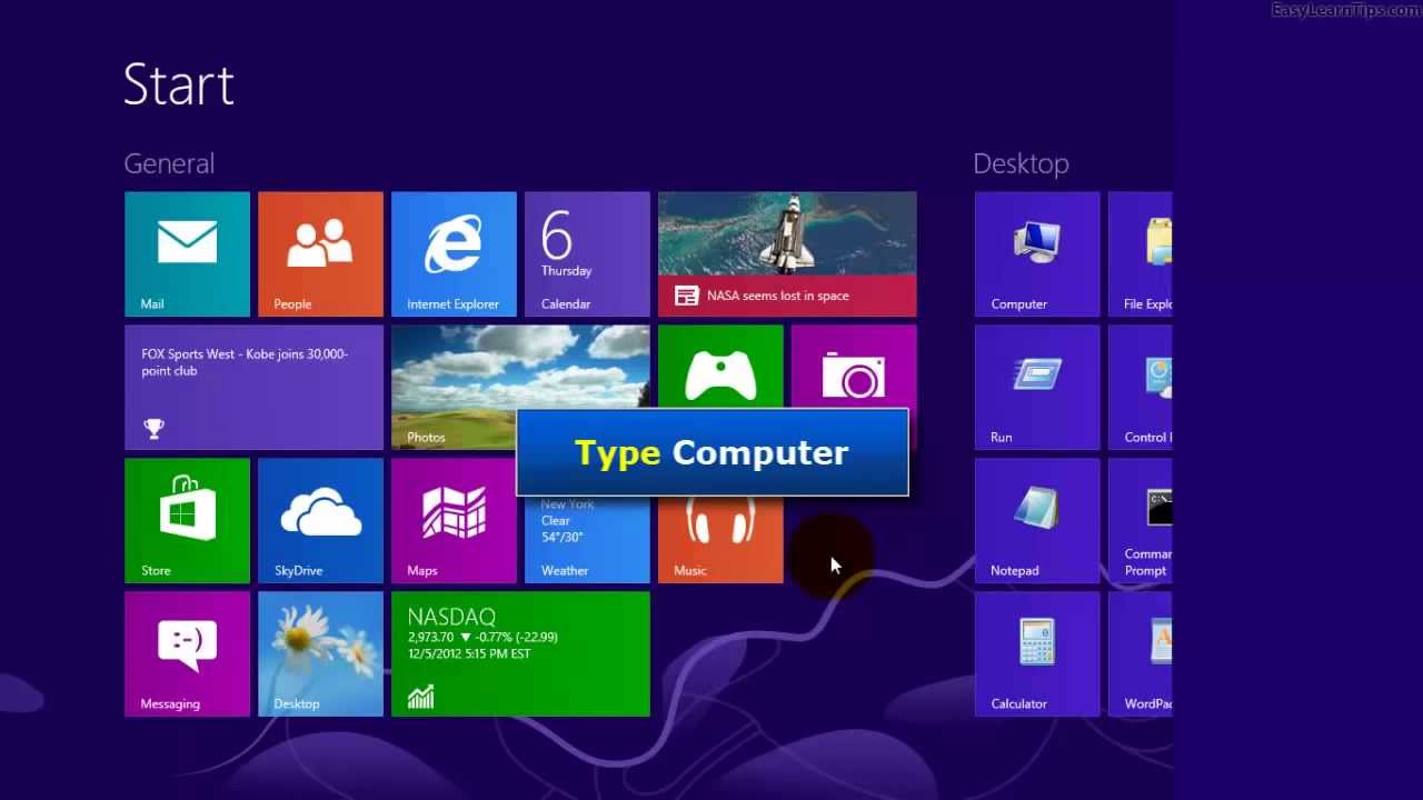 Windows 8.1 my computer icon